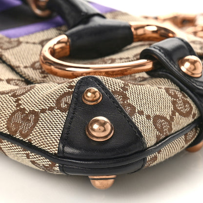 Gucci Tom Ford Monogram Horsebit Web Clutch Purple 10 of 10