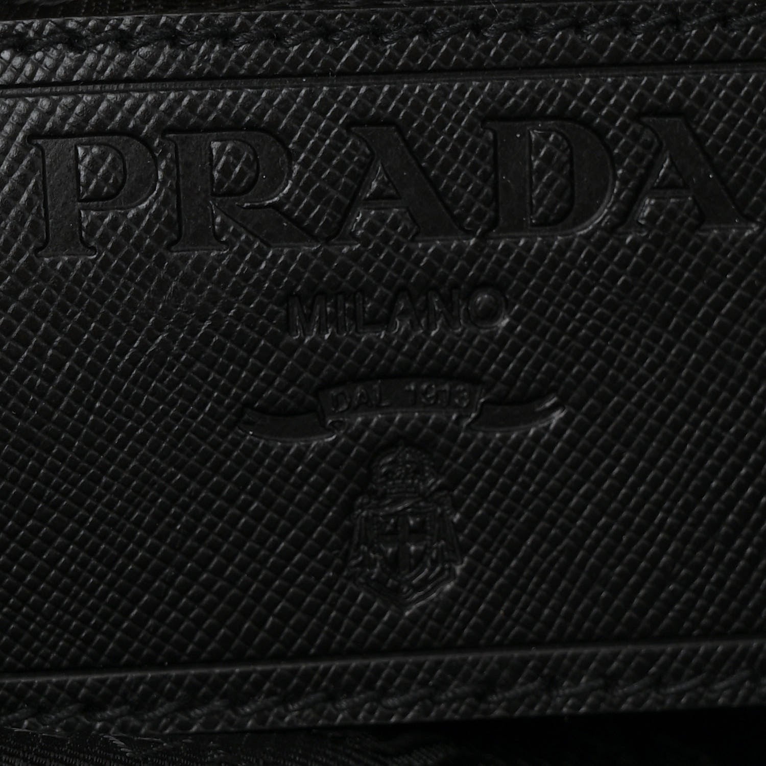 Prada Tessuto Nylon Saffiano Animalier Messenger Bag Black 6 of 10