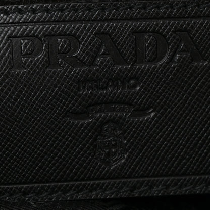 Prada Tessuto Nylon Saffiano Animalier Messenger Bag Black 6 of 10