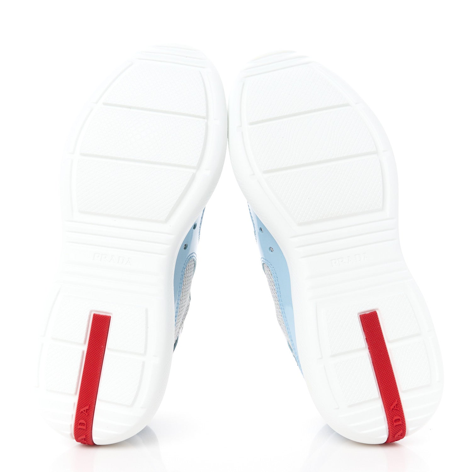 Prada Patent America's Cup Patchwork Sneakers 35 Celeste 5 of 9