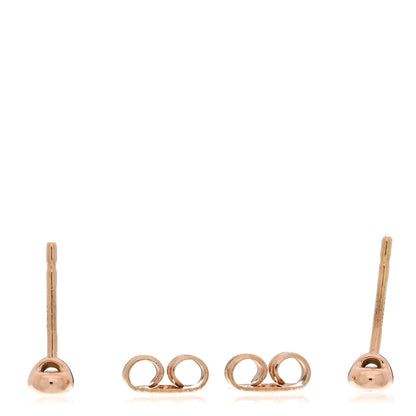 Tiffany 18K Rose Gold Diamond .06ctw Elsa Peretti Diamonds By The Yard Earrings 3 of 4