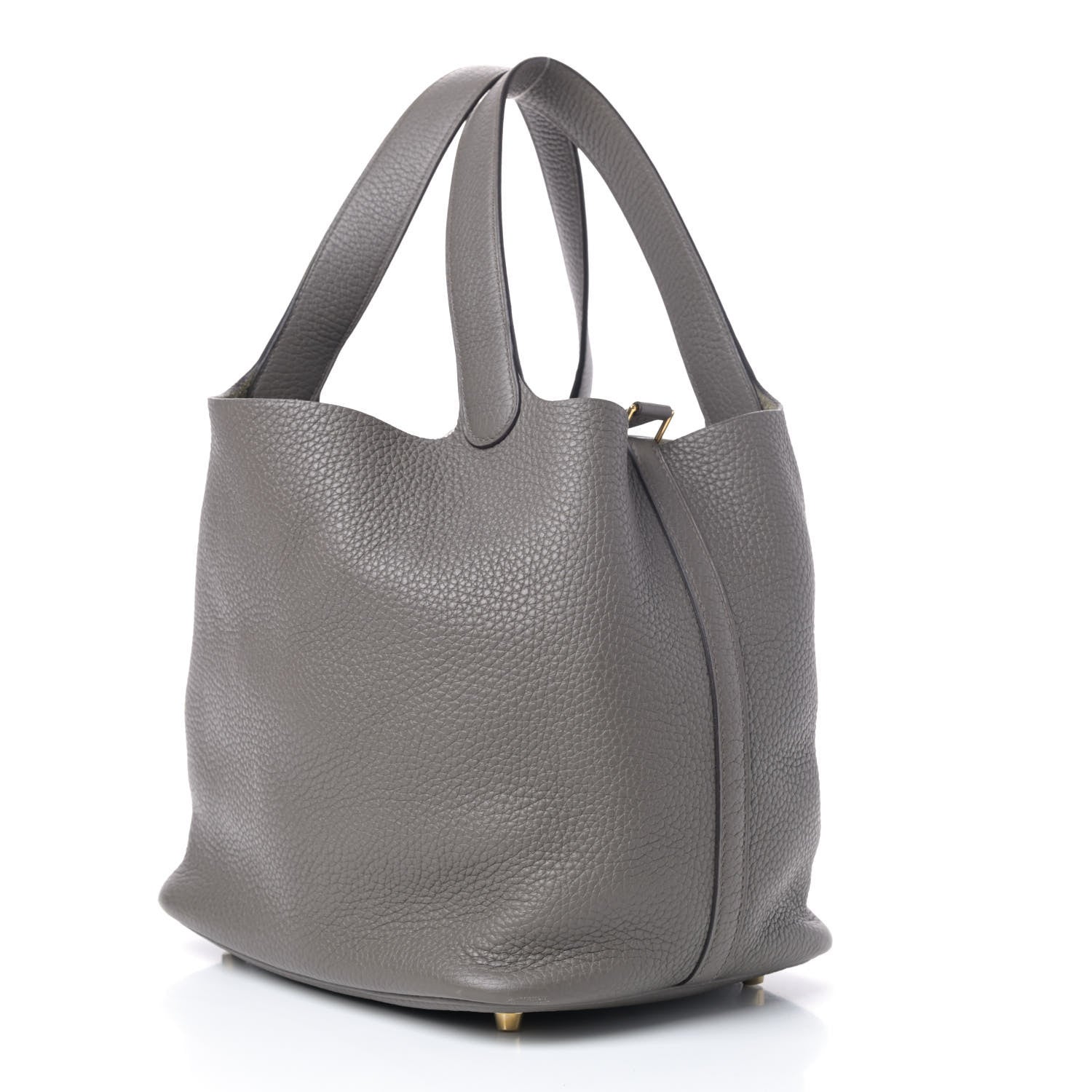 Hermes Taurillon Clemence Picotin Lock 22 MM Etain 2 of 4
