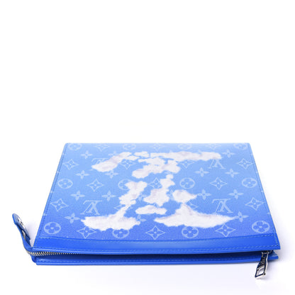 Louis Vuitton Monogram Clouds Pochette Voyage MM A4 Blue 10 of 10