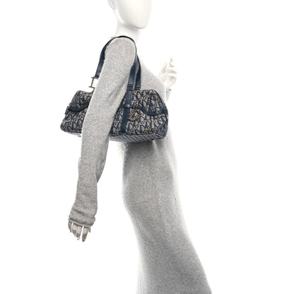 Christian Dior Denim Monogram Charms Shoulder Bag Blue 2 of 10