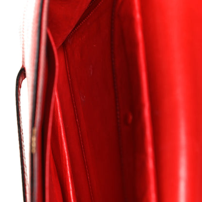 Hermes Lizard Faco Clutch Red 11 of 11