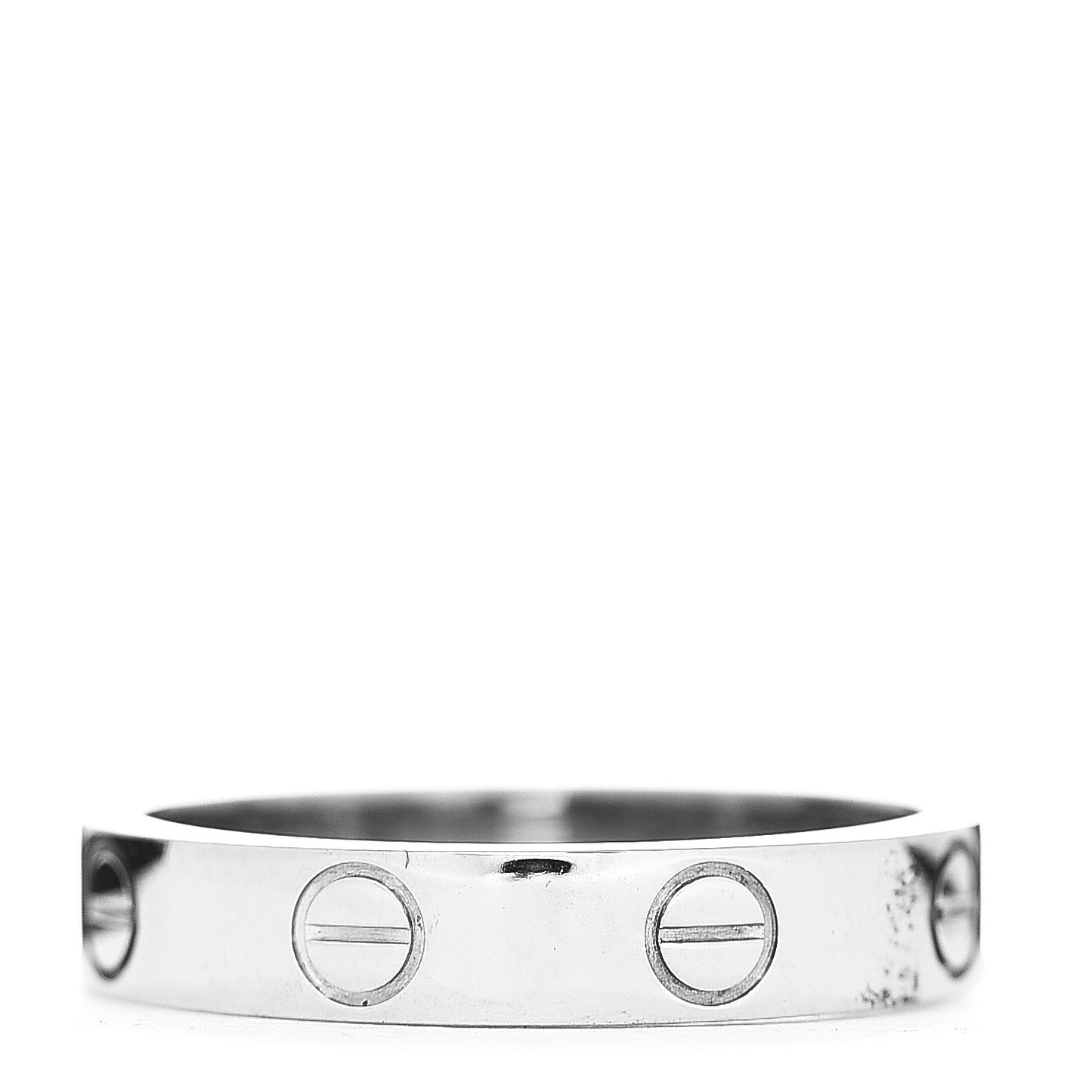 18K White Gold 3.5mm LOVE Wedding Band Ring 51 5.75