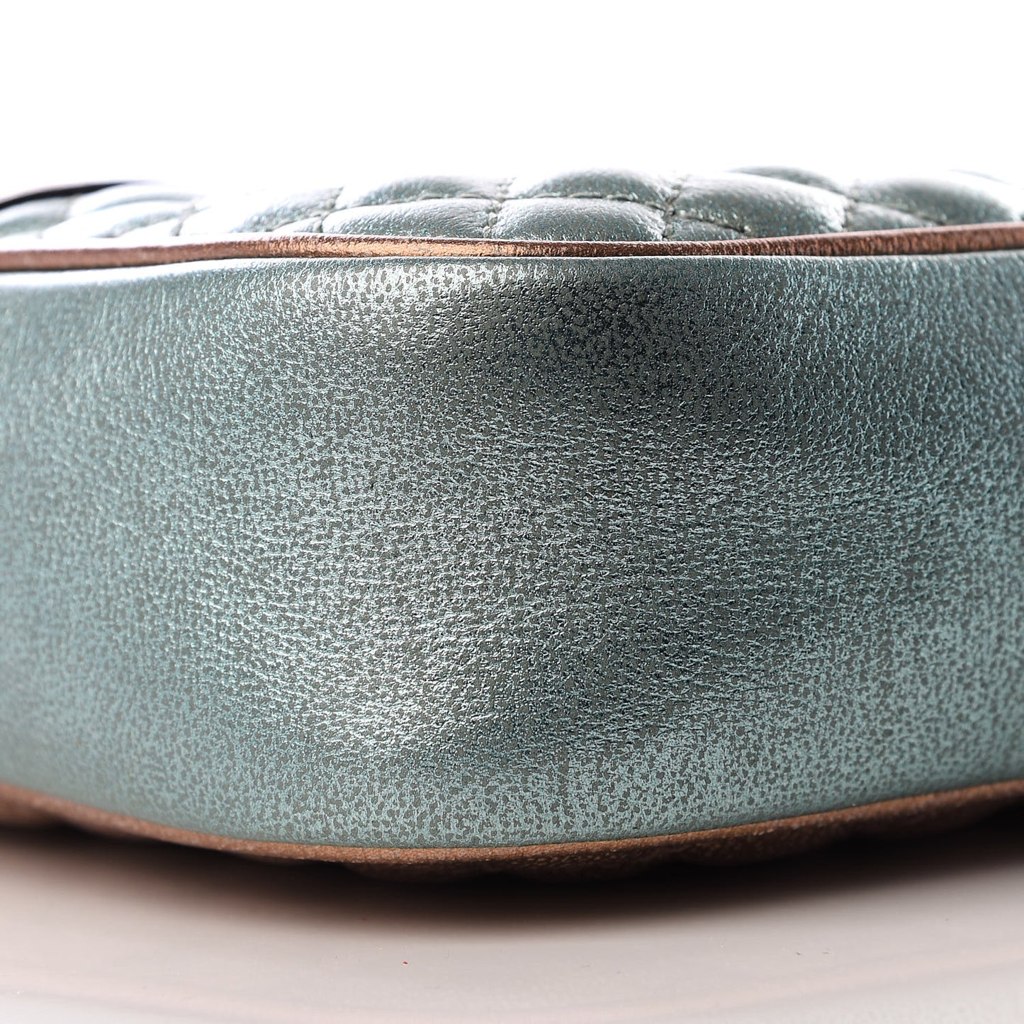 Laminated Nappa Trapuntata Small Zumi Shoulder Bag Rosa Lago Rame