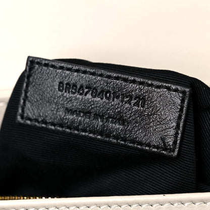 Saint Laurent Calfskin Y Quilted Monogram Toy Loulou Crossbody Bag Crema Soft 9 of 11