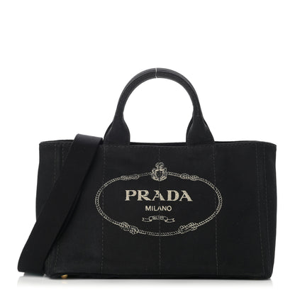 Prada Canapa Logo Tote Black 1 of 12
