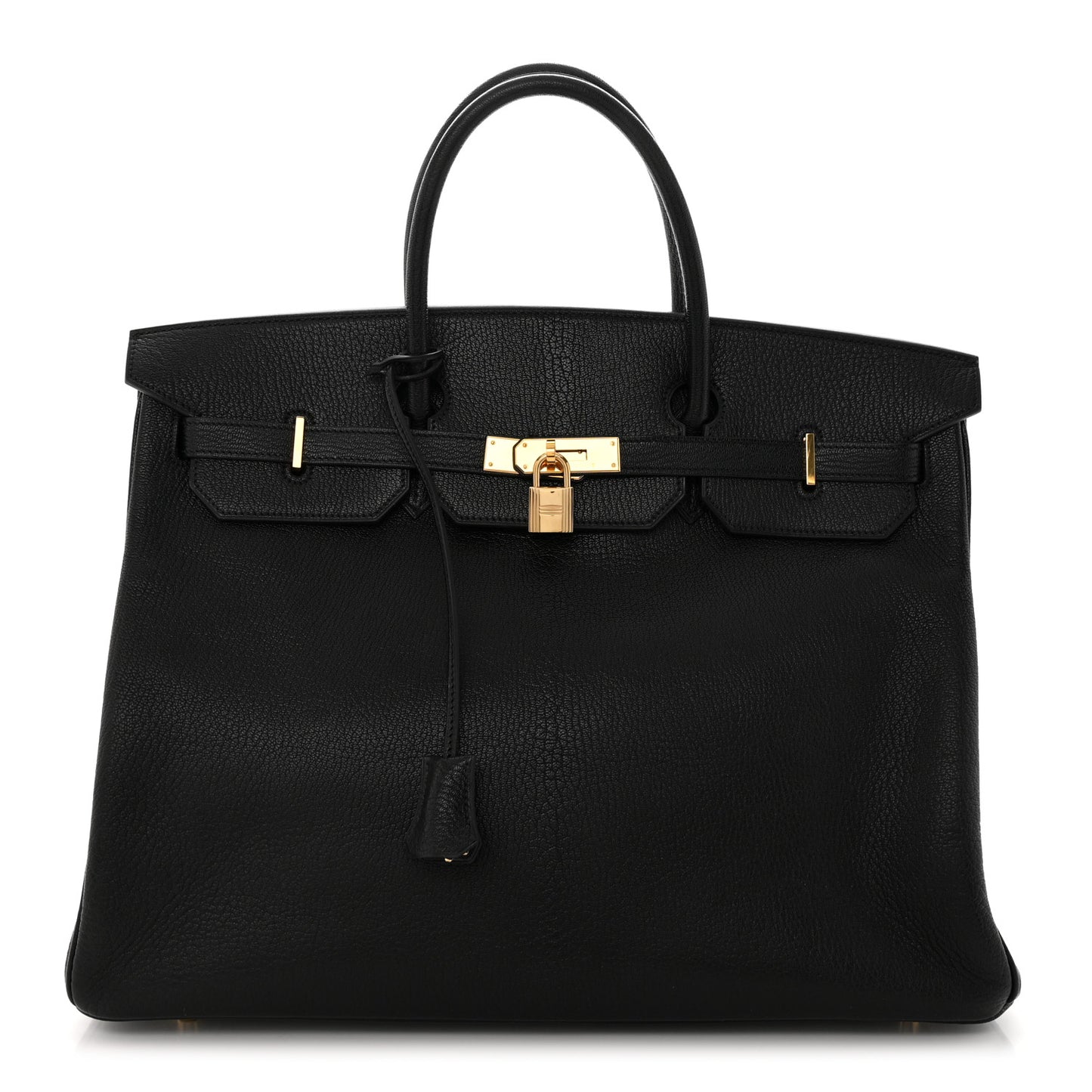 Chevre De Coromandel Birkin 40 Black