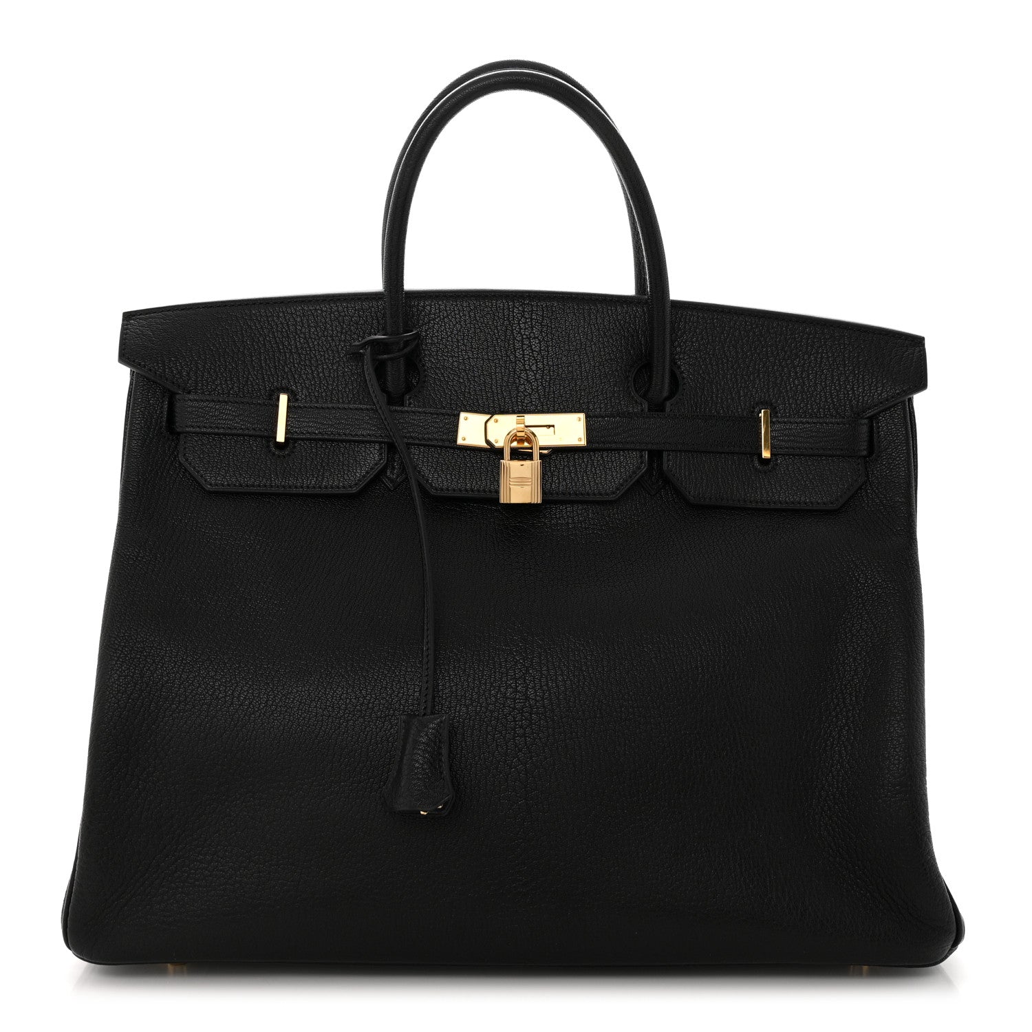 Hermes Chevre De Coromandel Birkin 40 Black 1 of 15