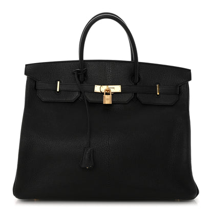Hermes Chevre De Coromandel Birkin 40 Black 1 of 15