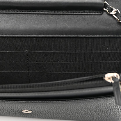 Chanel Caviar Timeless CC Wallet on Chain WOC Black 6 of 17