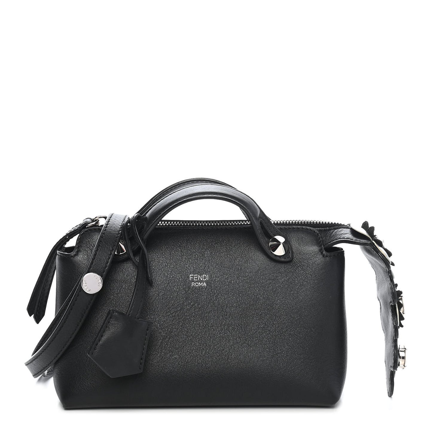Vitello Dolce Crystal Flowerland Croc Tail Mini By The Way Boston Bag Black