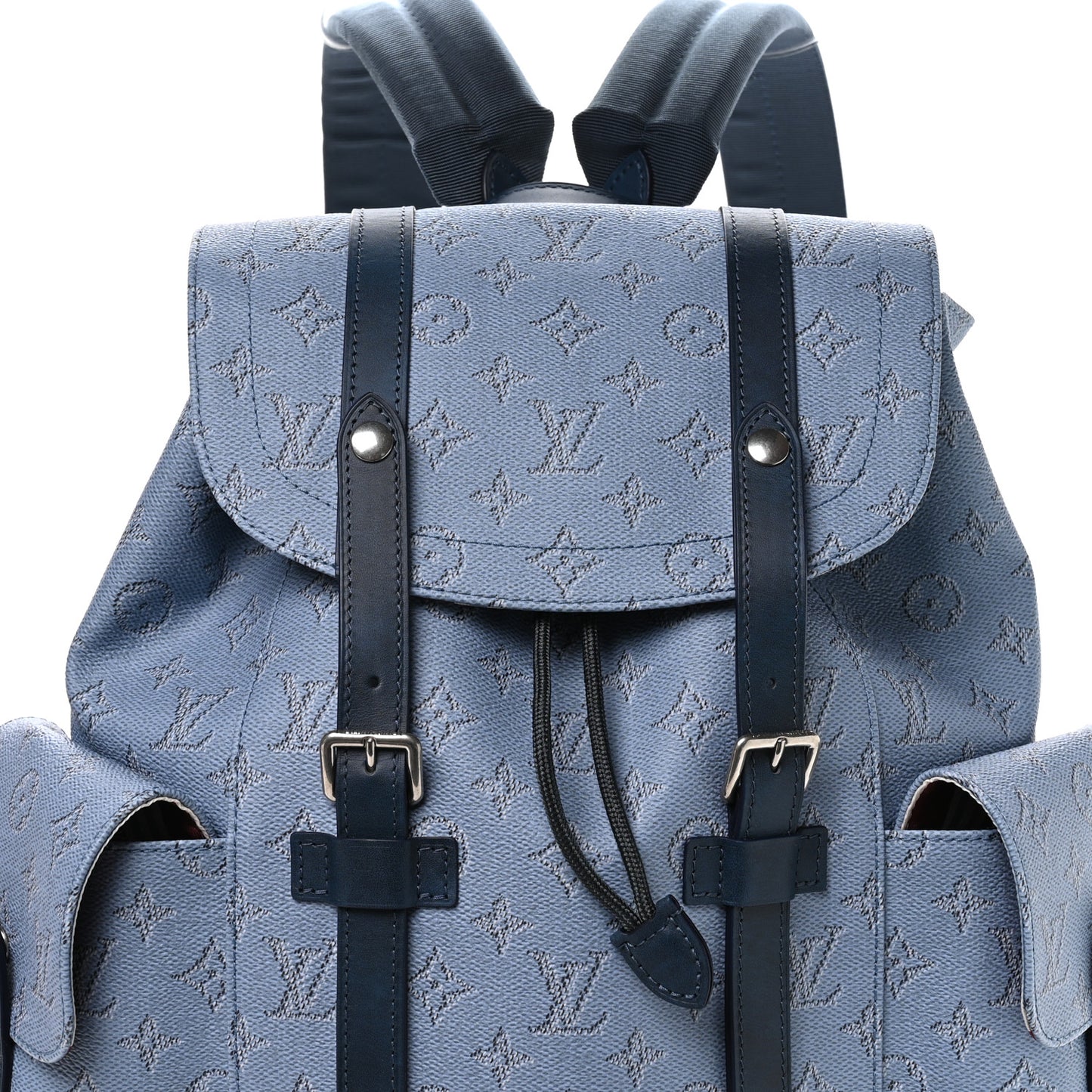 Monogram Heritage Christopher Backpack MM Blue