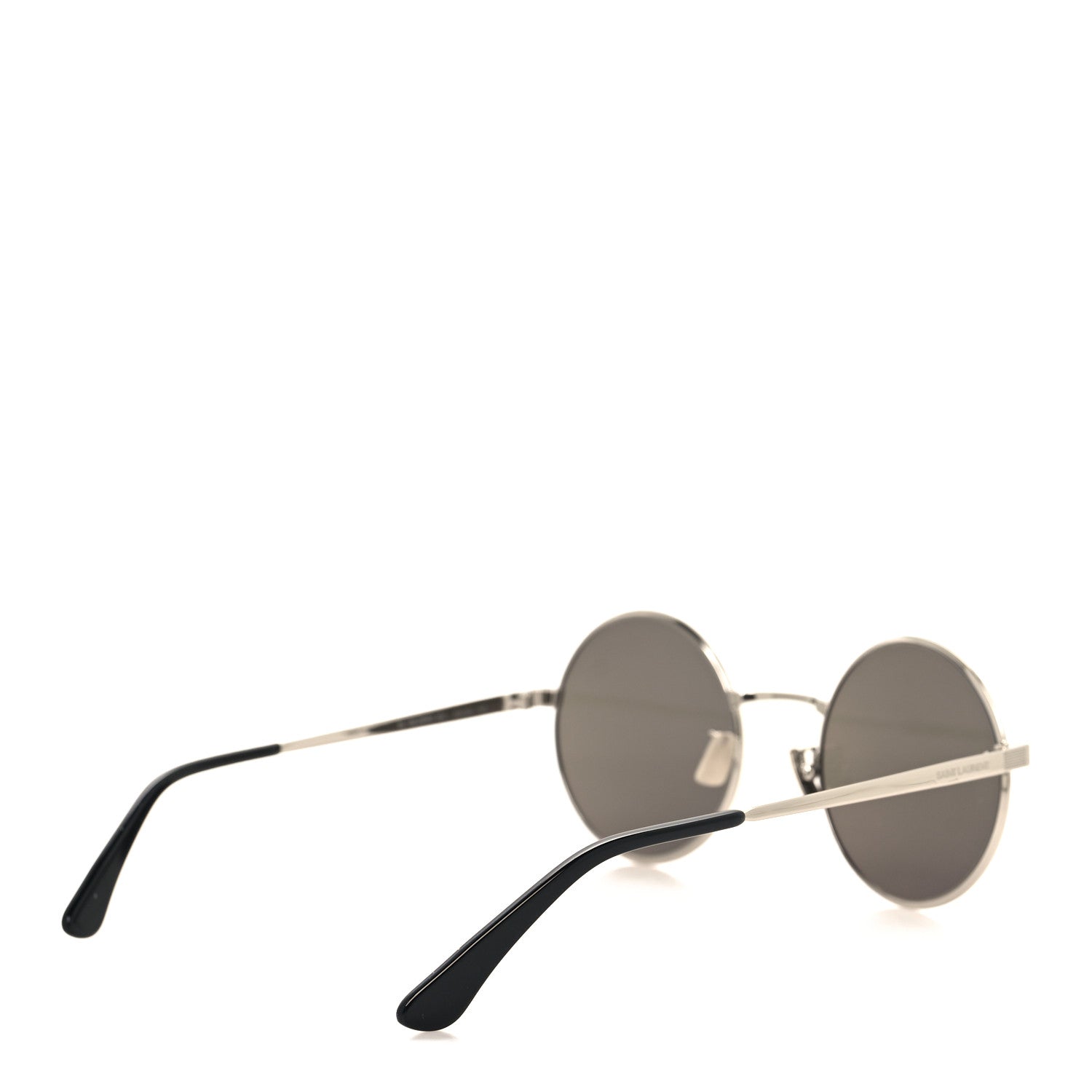 Saint Laurent Metal Round SL 136 Sunglasses Black Silver 4 of 8