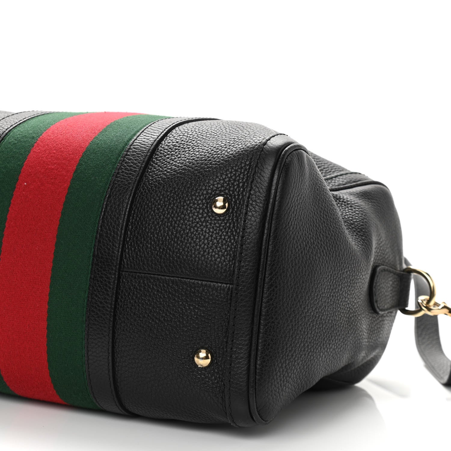 Gucci Calfskin Vintage Web Medium Boston Black 10 of 11