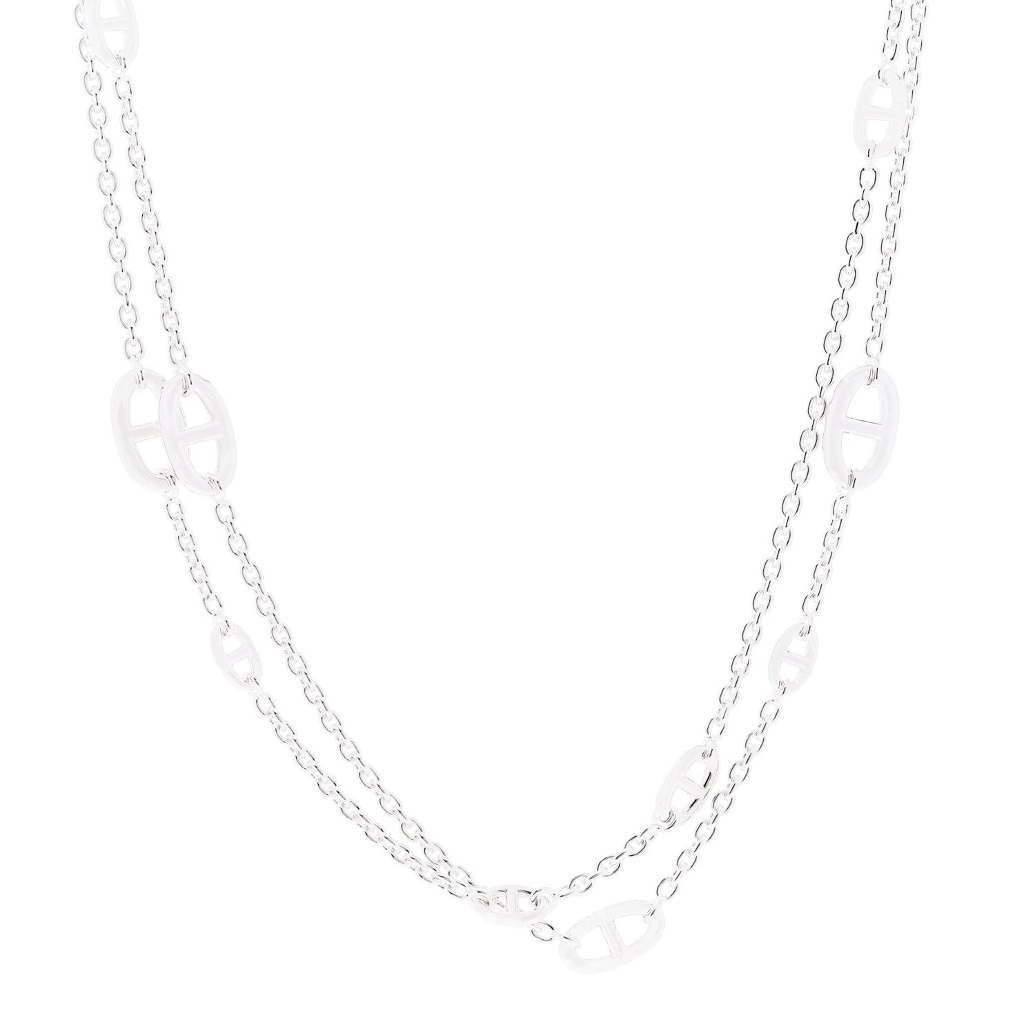 Hermes Sterling Silver Farandole Necklace 120 1 of 6