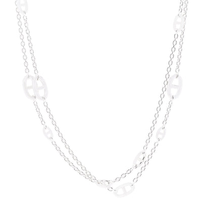 Hermes Sterling Silver Farandole Necklace 120 1 of 6