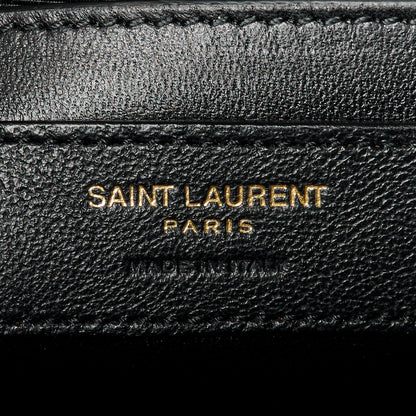 Saint Laurent Grain De Poudre Medium Classic Monogram Kate Satchel Black 7 of 11