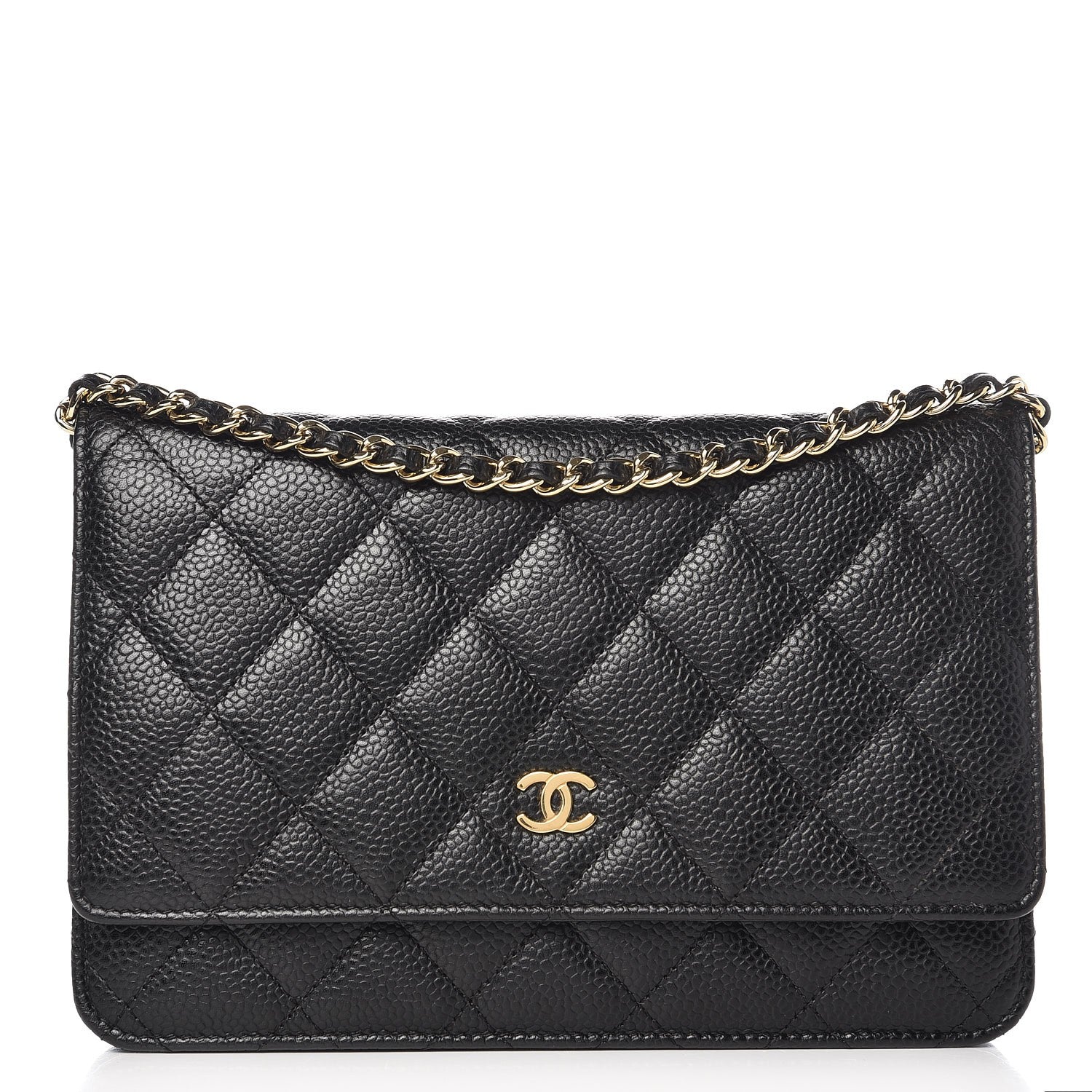 Chanel Caviar Quilted Wallet On Chain WOC Black 1 of 8