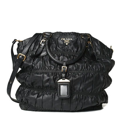Prada Nappa Gaufre Tote Black 1 of 15