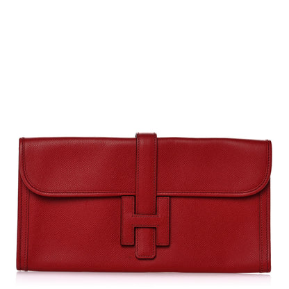 Hermes Epsom Jige Elan 29 Clutch Rouge Garance 1 of 11