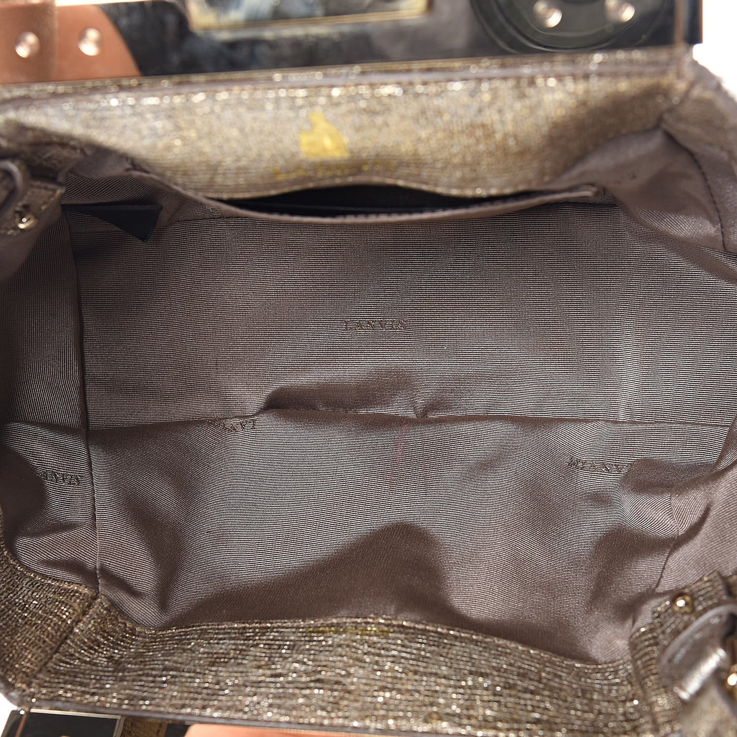 Metallic Trilogy Bowling Mini Crossbody Gold