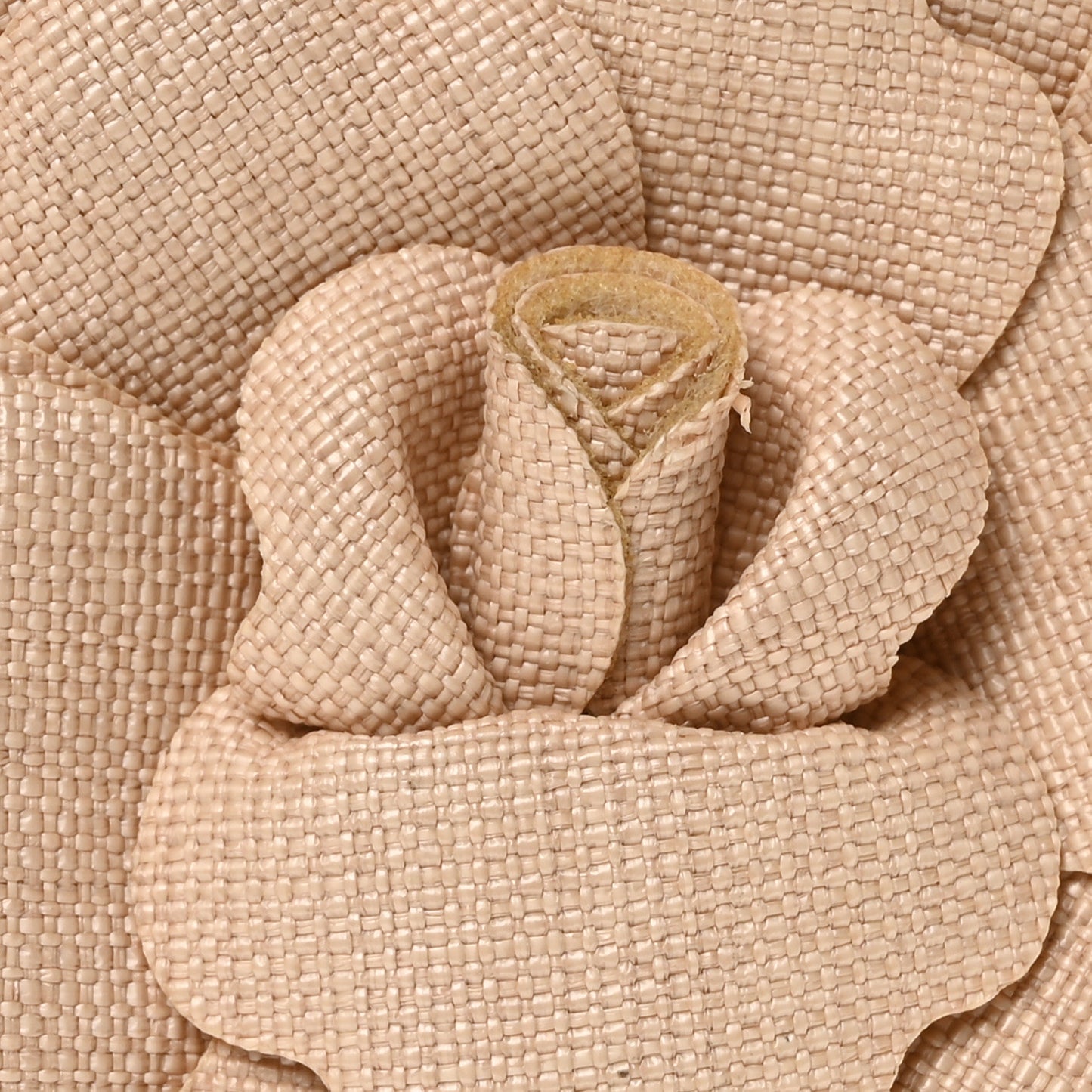 Canvas Calfskin Atelier 03 Rose Edition Round Crossbody Bag Natural
