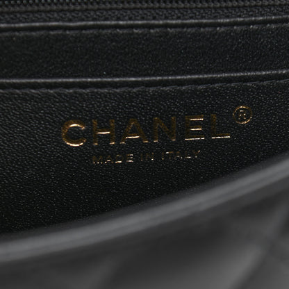 Chanel Lambskin Quilted Mini Square Flap Black 6 of 11