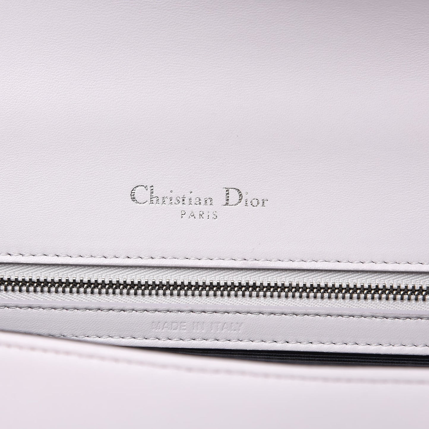 Calfskin Medium Diorama Flap Bag Off White
