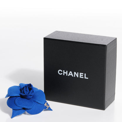Chanel Camellia Pin Brooch Blue 5 of 5