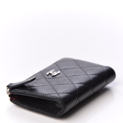 Chanel Lambskin Quilted Key Holder Case Black 3 of 9