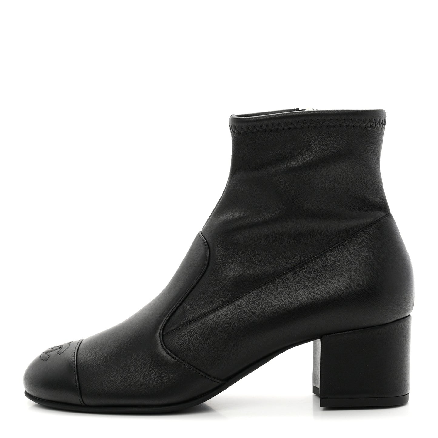 Lambskin Ankle Boots 38 Black