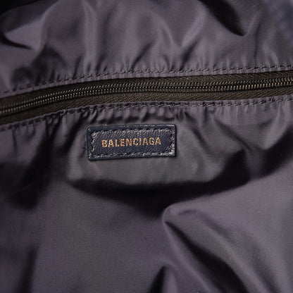 Balenciaga Sport Nylon Logo Embroidered Wheel Backpack Navy Blue Red 6 of 9