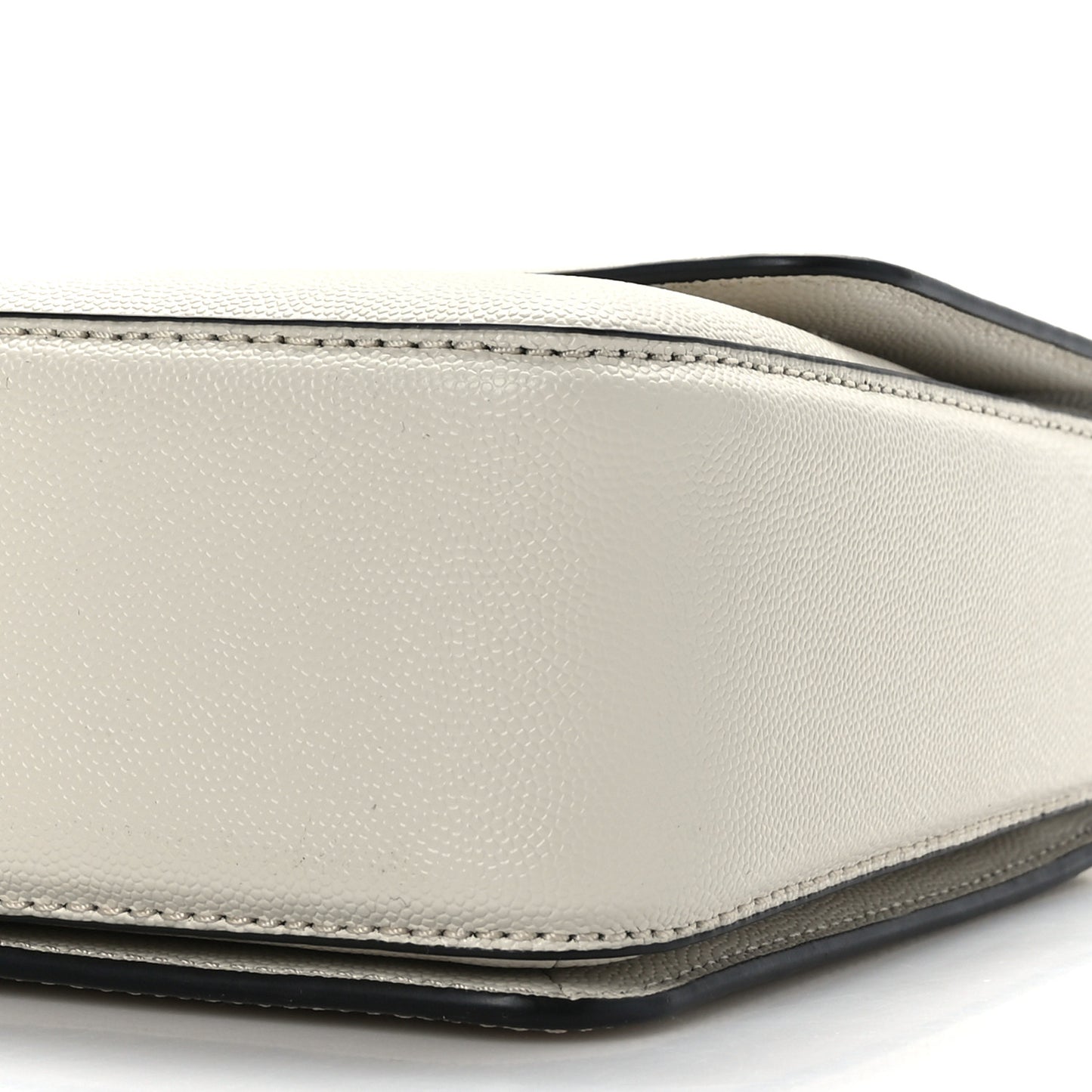 Textured Calfskin The J Link Shoulder Bag Ivory