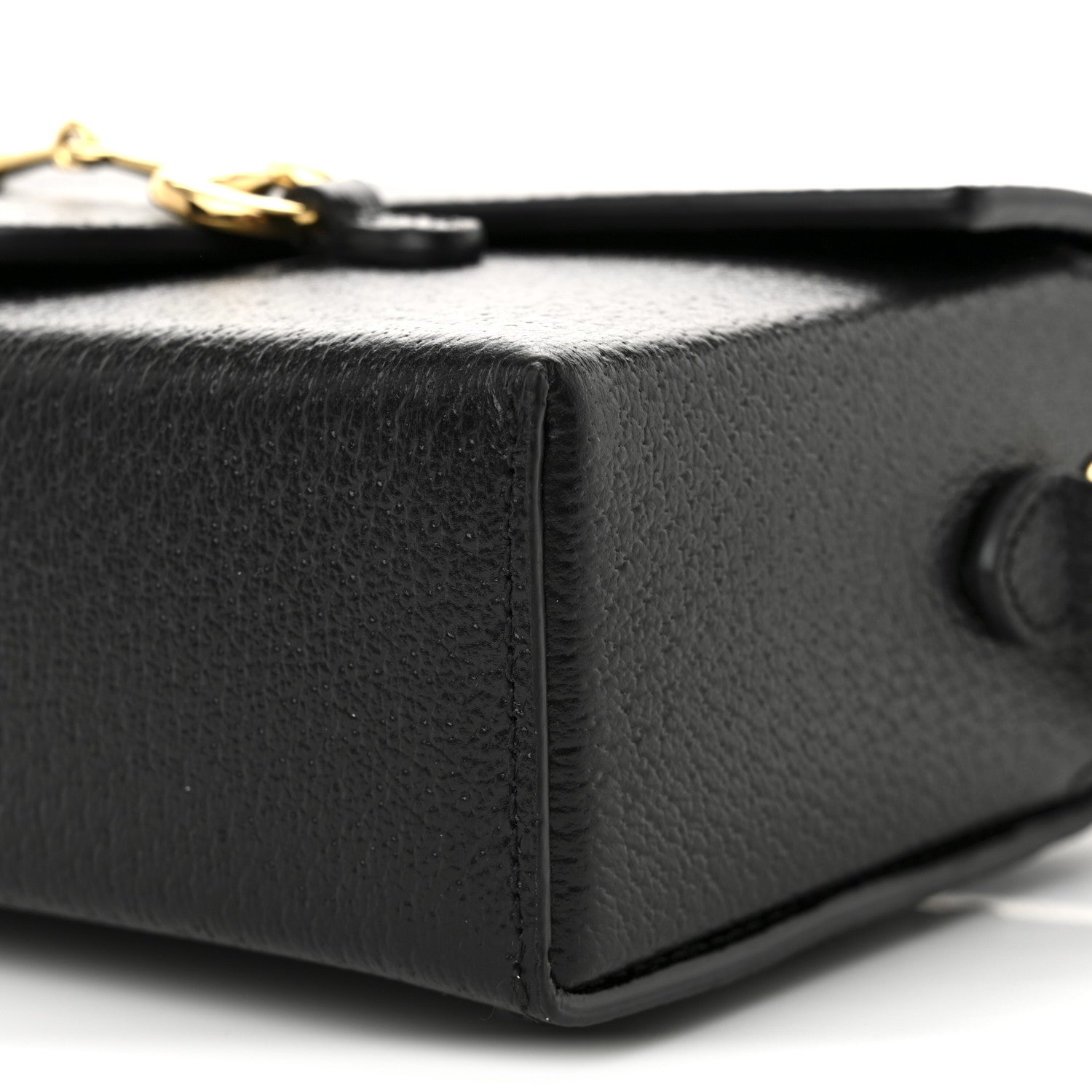 Gucci Calfskin Horsebit 1955 Shoulder Bag Black 10 of 11
