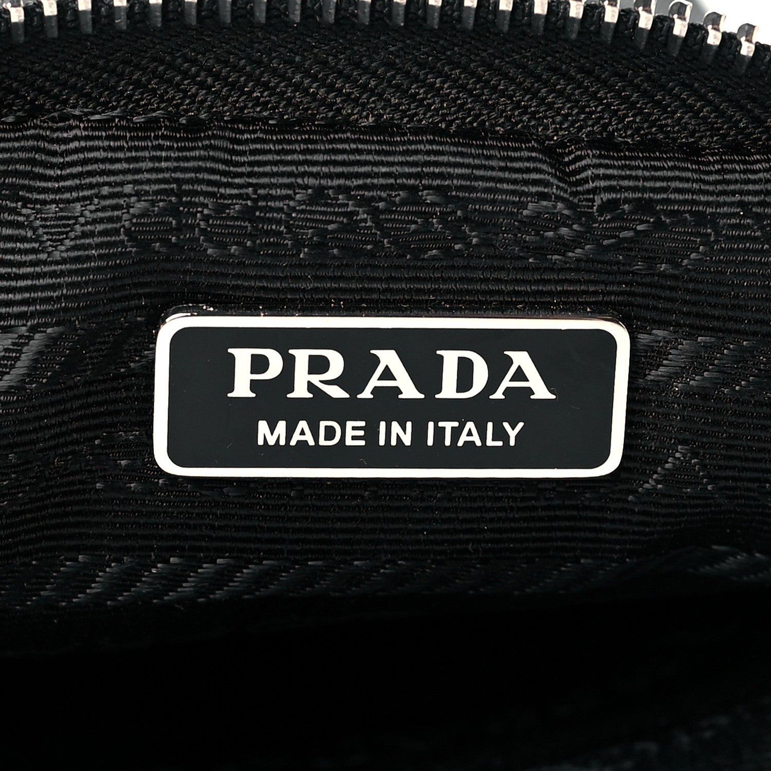 Prada Tessuto Nylon Saffiano Crossbody Pouch Black 6 of 11