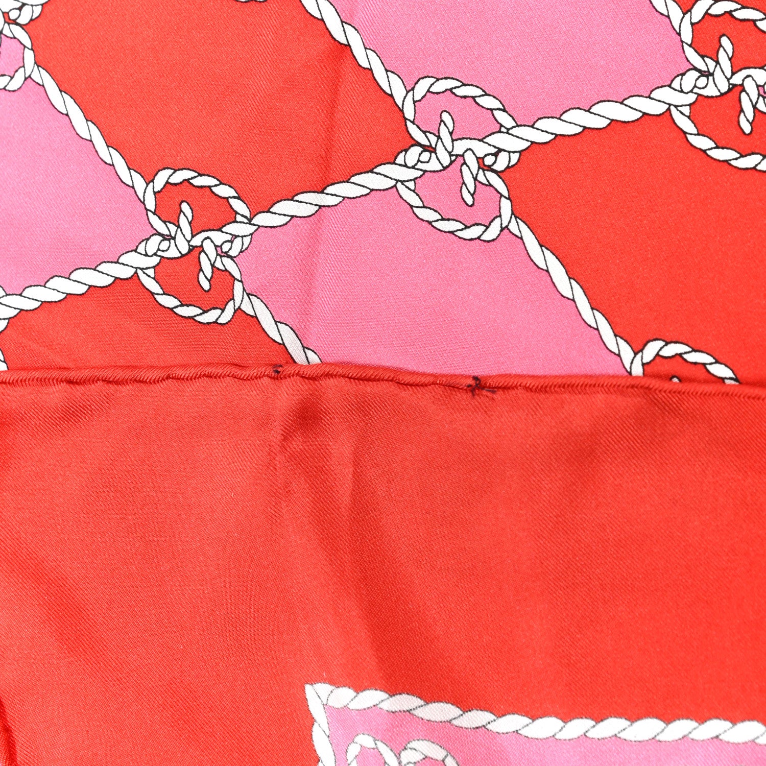 Gucci Silk Monogram Scarf Red Pink 4 of 4