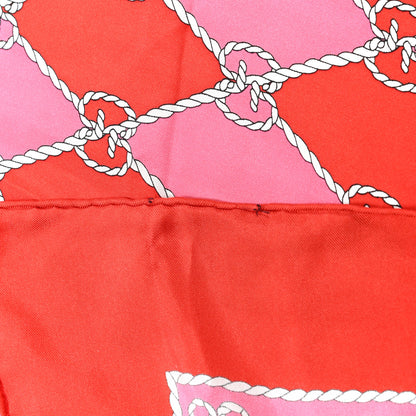 Gucci Silk Monogram Scarf Red Pink 4 of 4