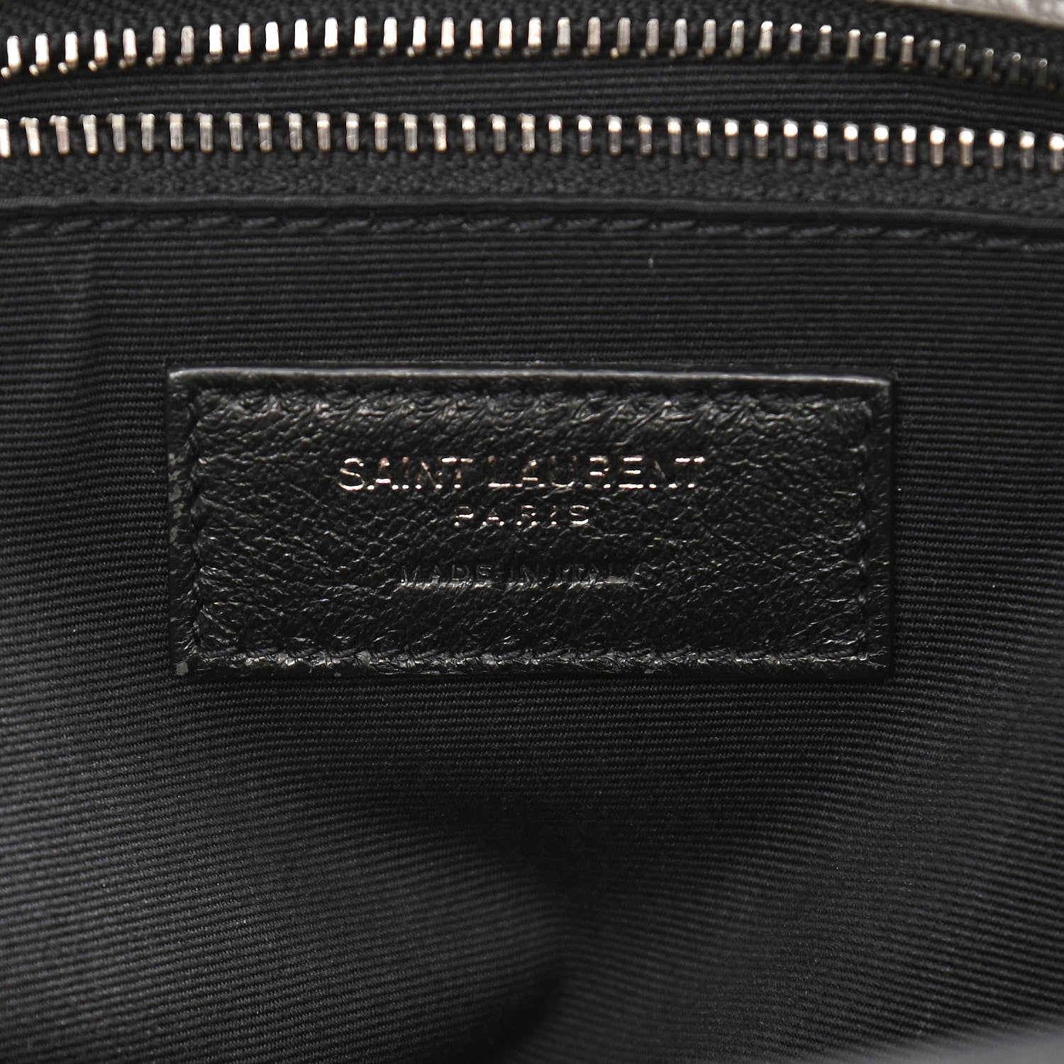 Saint Laurent Crinkled Calfskin Matelasse Monogram Large Niki Chain Satchel Fog 6 of 10