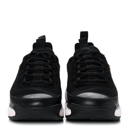 Chanel Velvet Calfskin Mixed Fibers CC Sneakers 36.5 Black 2 of 10