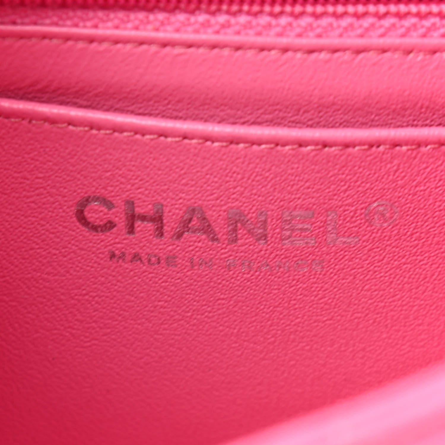 Chanel Lambskin Quilted Mini Rectangular Flap Pink 5 of 8