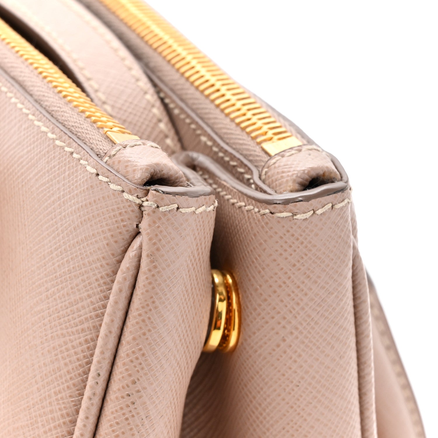 Prada Saffiano Mini Galleria Double Zip Tote Cammeo 11 of 12