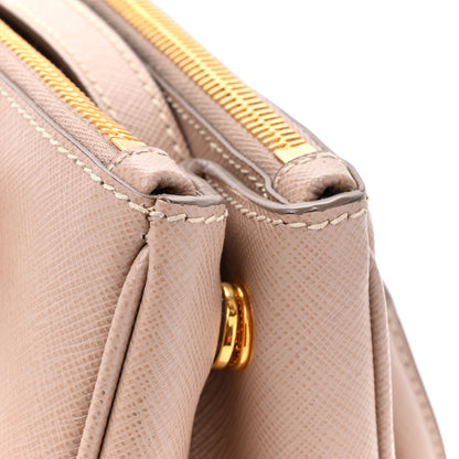 Prada Saffiano Mini Galleria Double Zip Tote Cammeo 11 of 12