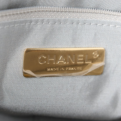 Chanel Lambskin Quilted Medium Chanel 19 Flap Grey 6 of 10