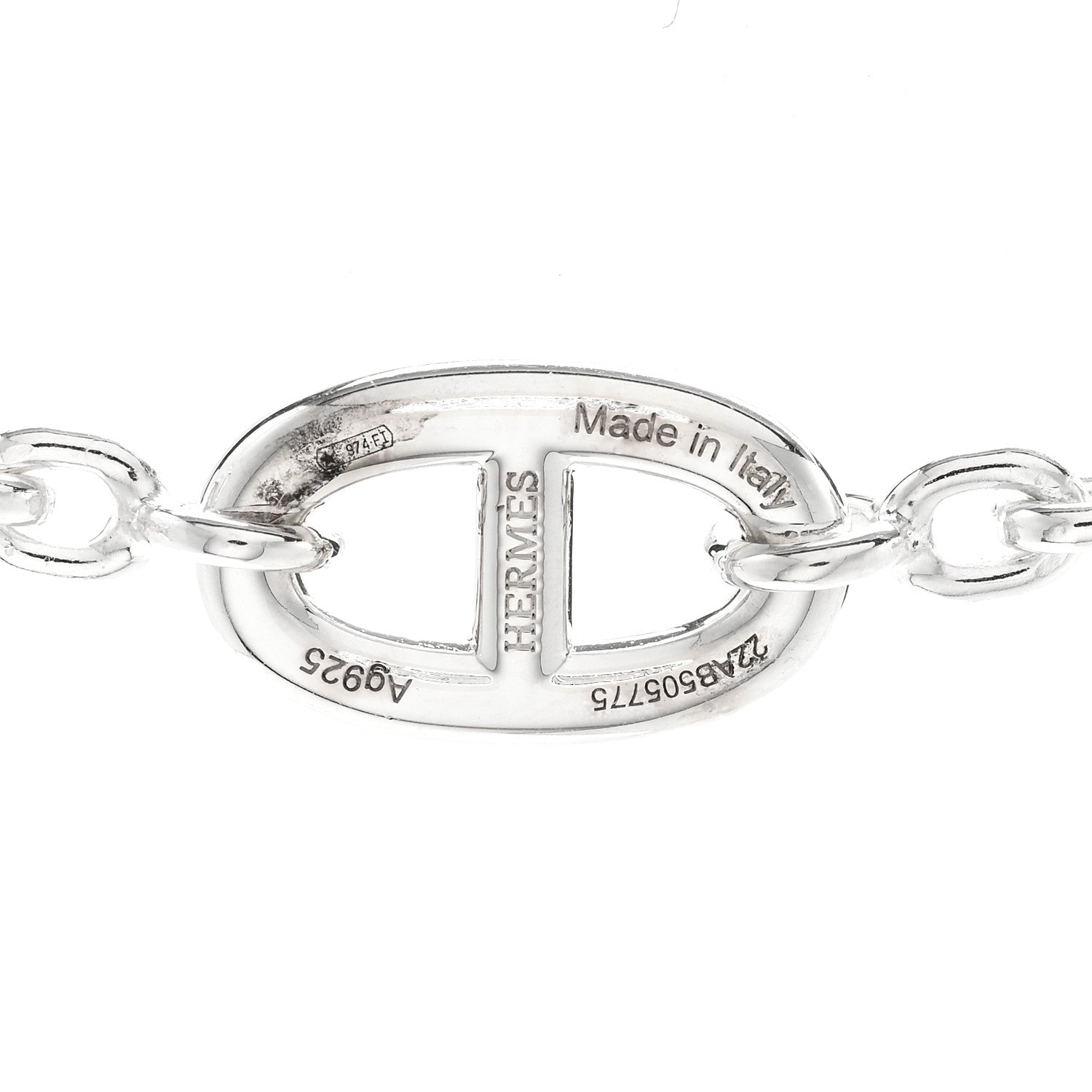 Hermes Sterling Silver Farandole Necklace 80 5 of 6