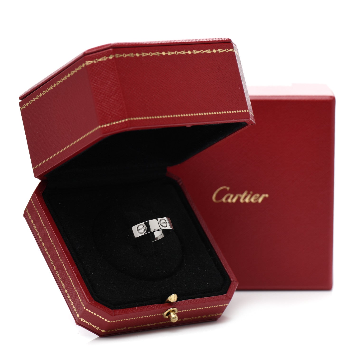 Cartier 18K White Gold 5.5mm LOVE Ring 52 6 7 of 7