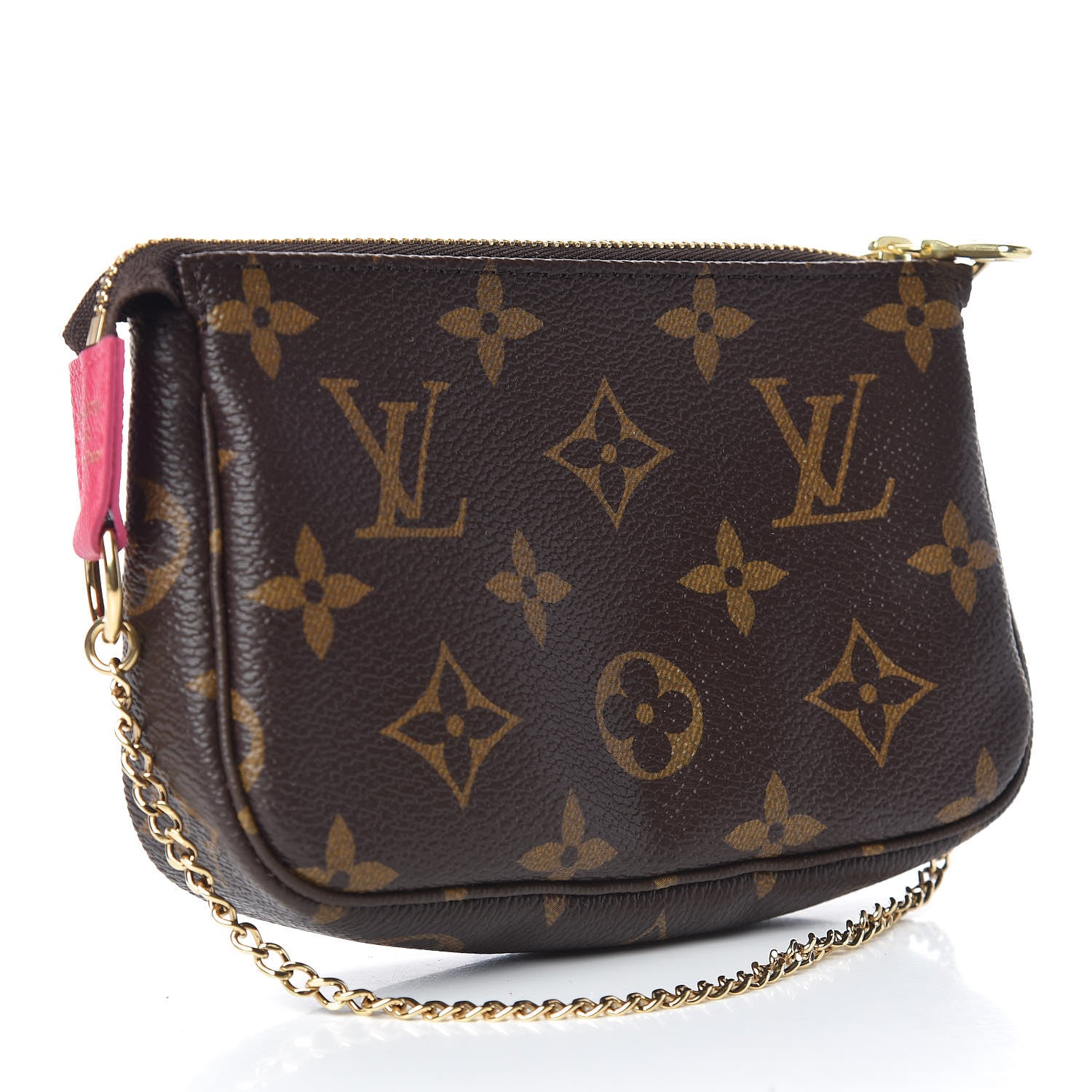 Louis Vuitton Monogram 2019 Christmas Animation Mini Courchevel Pochette Accessories Fuchsia 3 of 8
