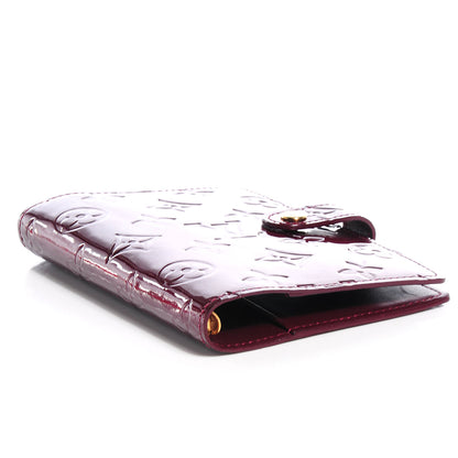 Louis Vuitton Vernis Small Ring Agenda Cover Rouge Fauviste 4 of 7
